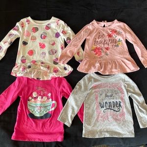 GUC, 2T girls long sleeve shirt bundle